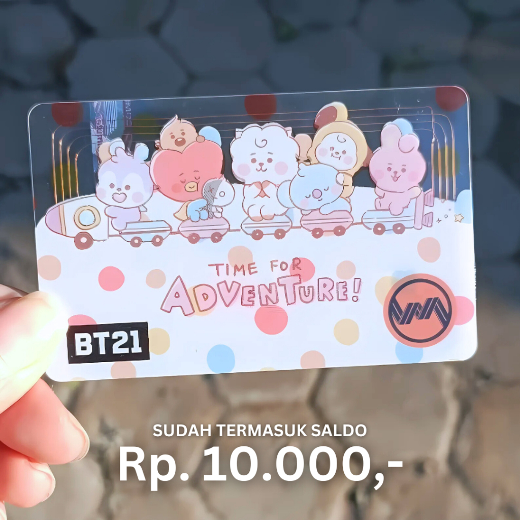 Kartu Multi Trip KRL KAI LRT MRT KMT Commuter Line BT21 BTS KMTBT 21 KOREA