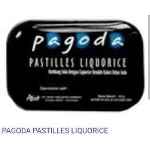 

PAGODA PASTILES LIQUORICE 20GRAM / PERMEN HISAP PELEGA TENGGOROKAN HARGA MUMER 100% ORIGINAL