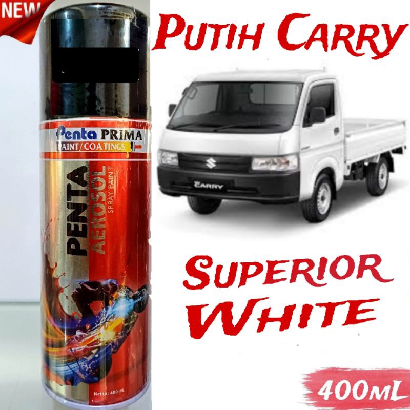 Cat Pilok Putih Superior White Penta Cat Semprot Mobil Motor Velg 400ml