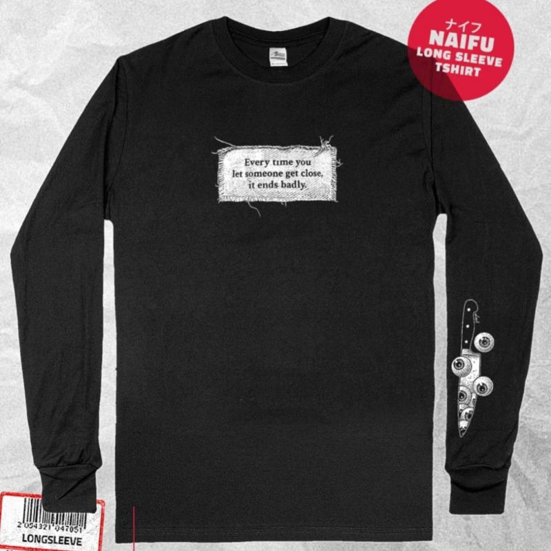 Loudsonic NAIFU LS Long Sleeve Kaos Lengan Panjang Hitam