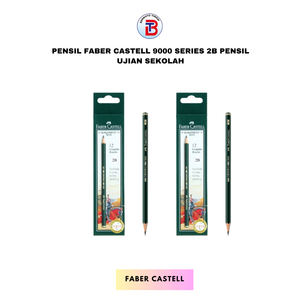 

Pensil Faber Castell 9000 SERIES 2B Pensil Ujian Sekolah