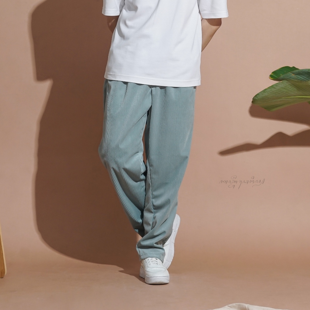 Celana Panjang Corduroy Unisex Longgar Loose Korean Style Premium  Tebal Kanjeng Denim