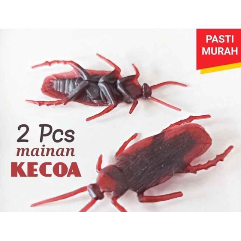 2 PCS MAINAN KECOA PALSU MIRIP ASLI