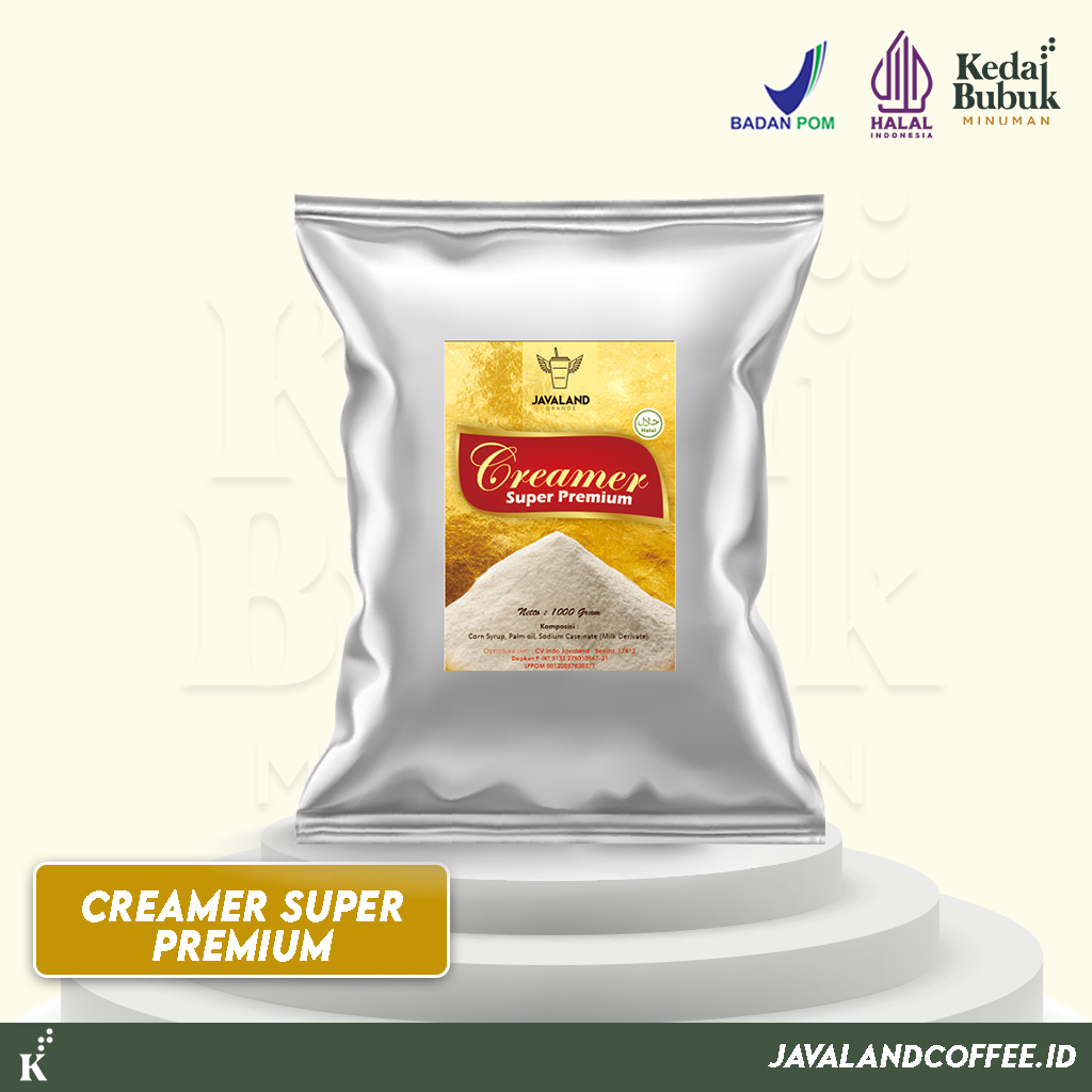 

Javaland Bubuk CREAMER / KRIMER 1Kg - SUPER PREMIUM | Non Dairy | Creamy Café