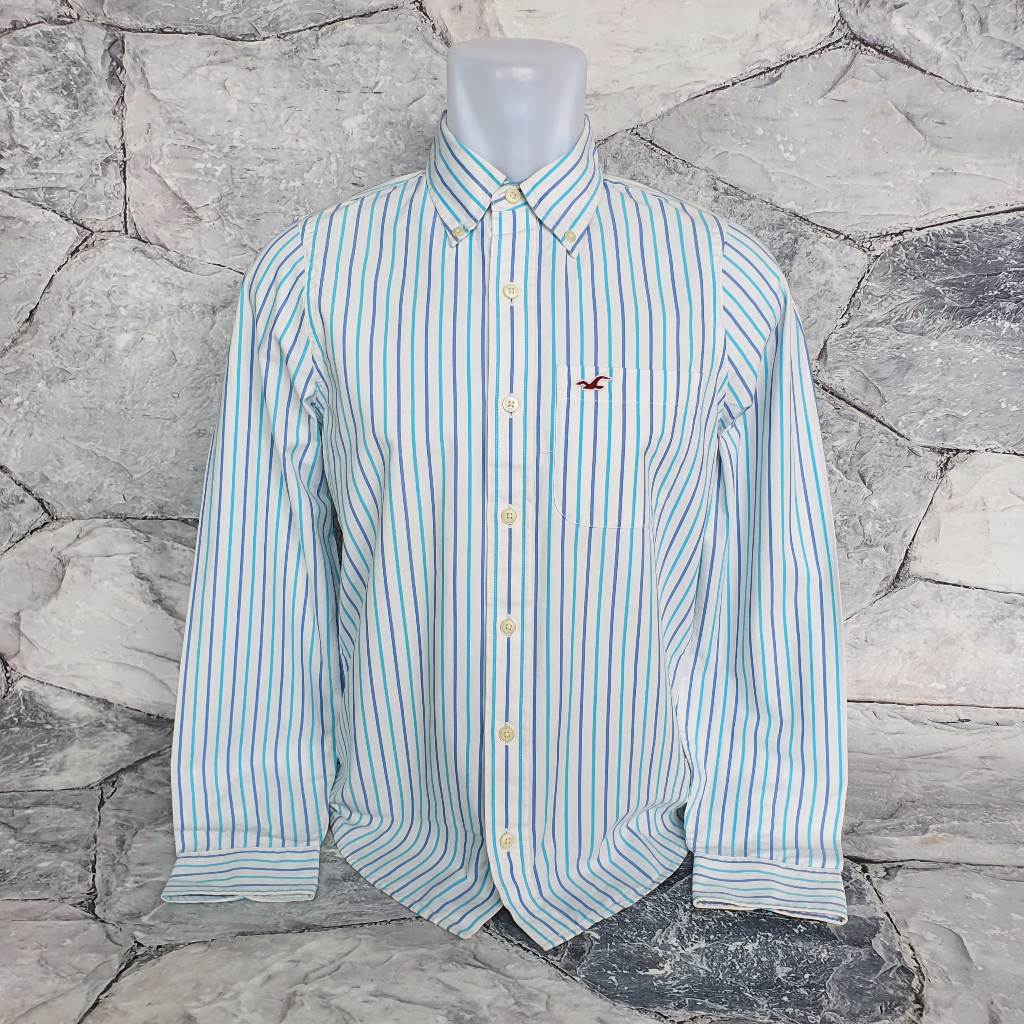 Baju Kemeja Panjang HOLLISTER - Size L sd XL / LD 55 cm - Original - Second