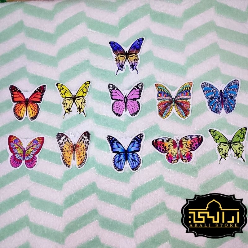 topper kupu-kupu / kue ulang tahun/ topper karakter anak-anak/ hiasan kue ulang tahun