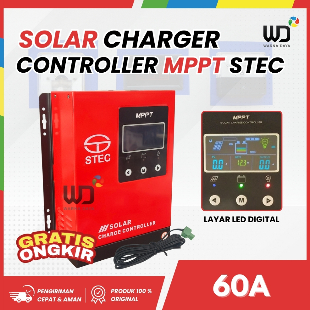 Solar Charger Controller MPPT 60A STEC NEW