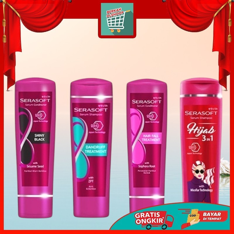 SERASOFT SHAMPOO 170ML | SERASOFT HIJAB SHAMPOO | SERASOFT HAIRFALL | SERASOFT SHAMPOO ANTI KETOMBE