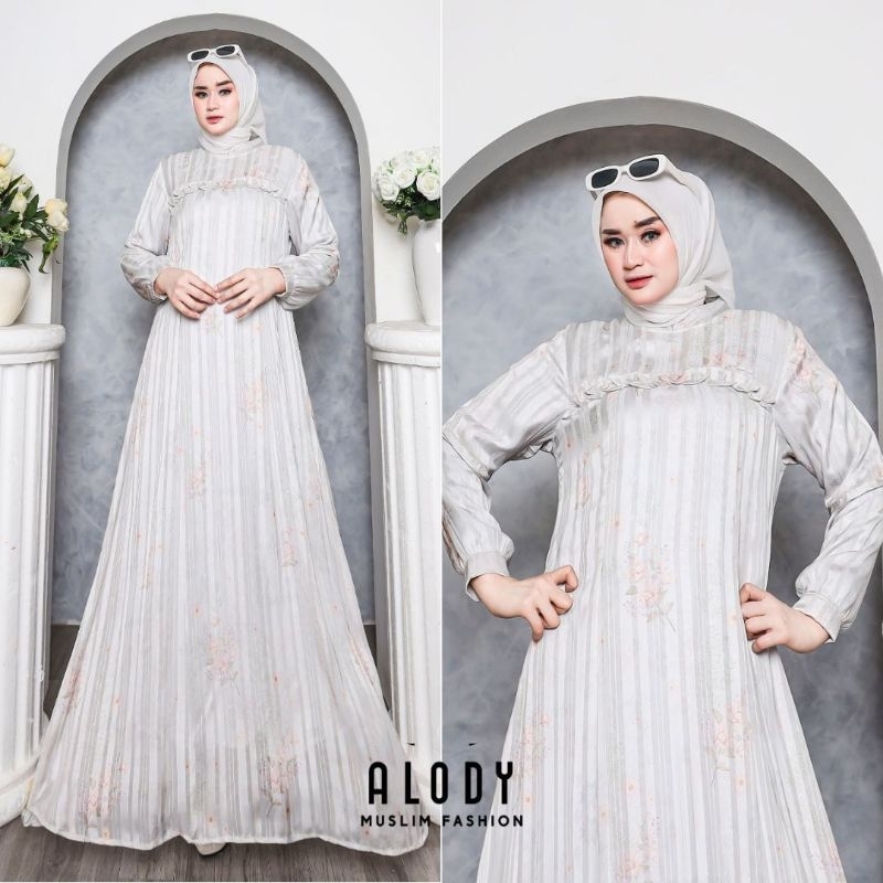 Celine Dress by Alody Original - Dress dengan Bahan Chiffon Cerry Premium