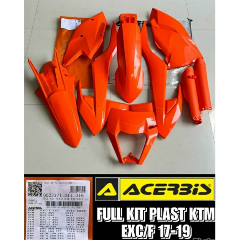 BODY SET ACERBIS KTM 2017 - 2019 FULL KIT EXC EXCF