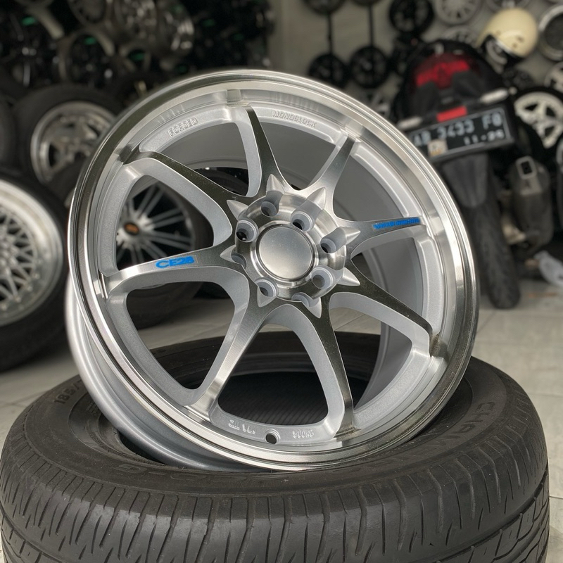 velg ce28 / ce 28 silver polish r16 et 42 lebar 7