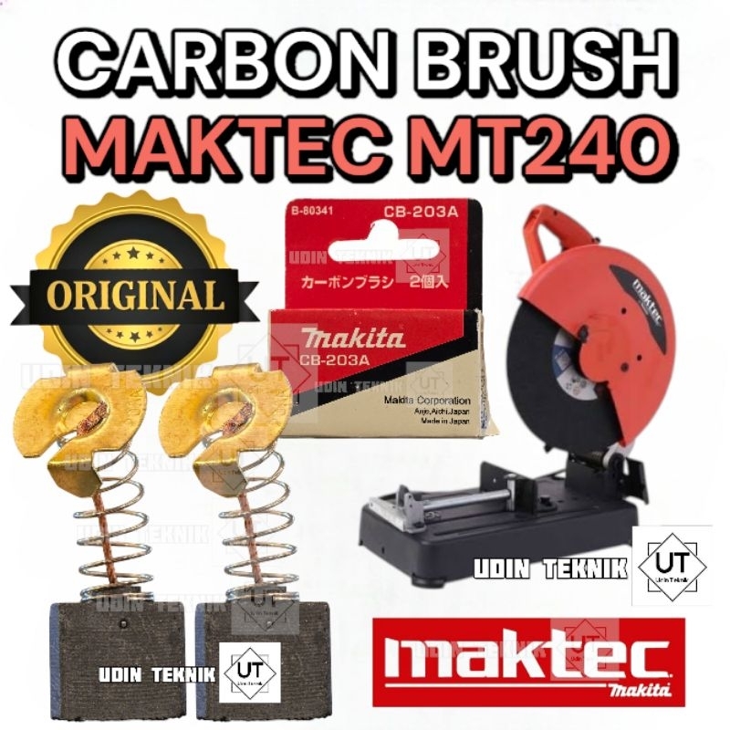 CARBON BRUSH MAKTEC MT240 CB ARANG MESIN CUT OFF MAKTEC MT 240 ORIGINAL