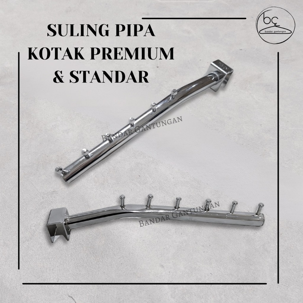 Suling Hanger Besi Pipa Kotak / Gantungan Hanger Suling Besi / Suling Pipa Kotak(bh)