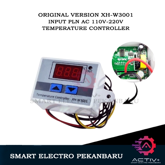 ORIGINAL TERMOSTAT DIGITAL AC 110-220V 1500W W3001 TEMPERATURE CONTROLLER XH W3001 Termostat Alat Pe