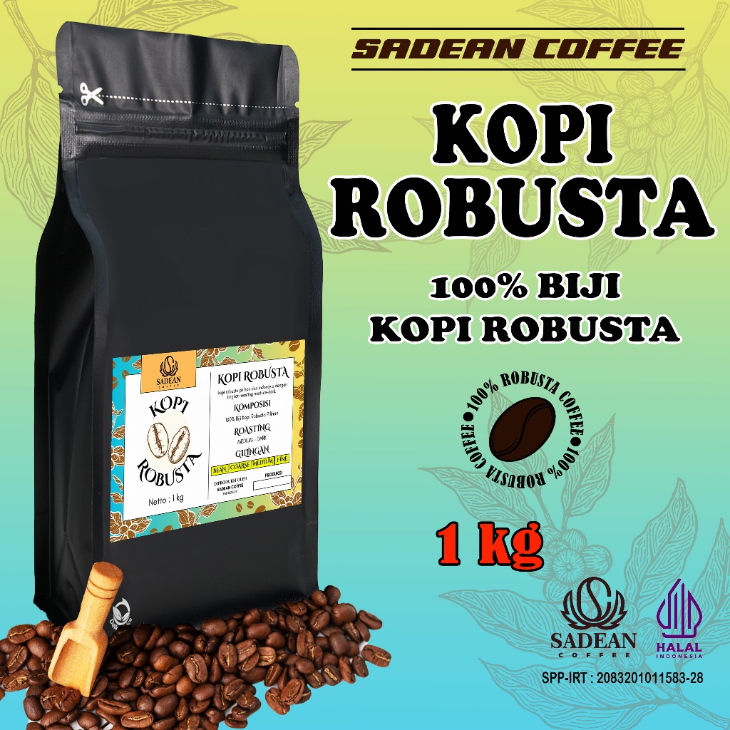 

KOPI ROBUSTA 1KG / BIJI KOPI ROBUSTA MURNI 100% ROBUSTA 1KG 500GR/ ROBUSTA COFFEE