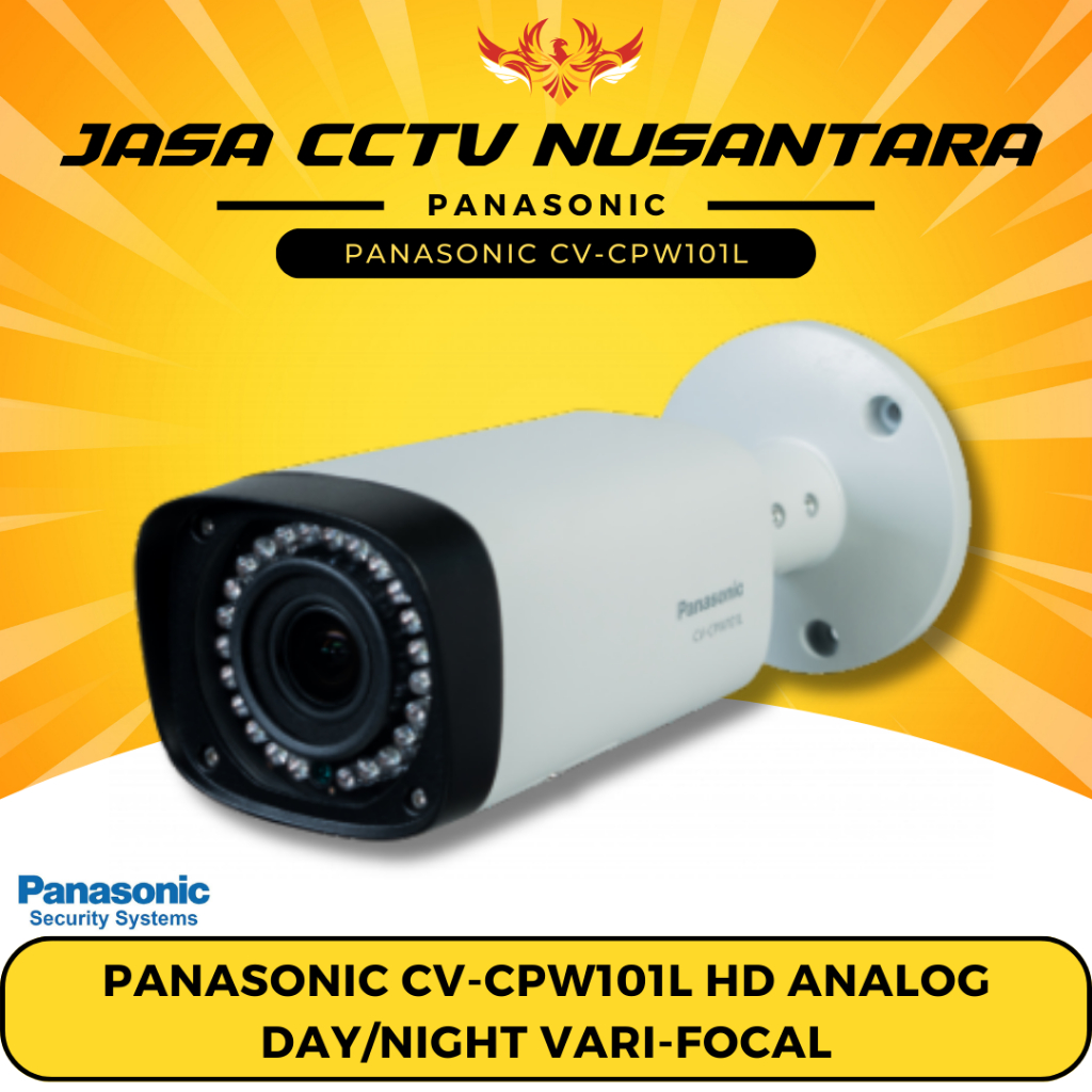 Panasonic CV-CPW101L Kamera Keamanan IP HD Analog Day/Night Vari-Focal