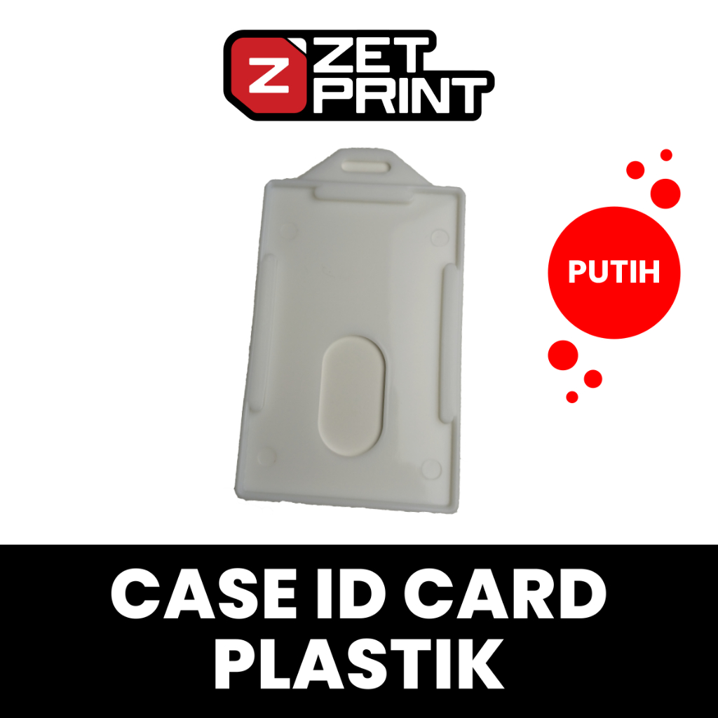 

Tempat Id Card Plastik Putih