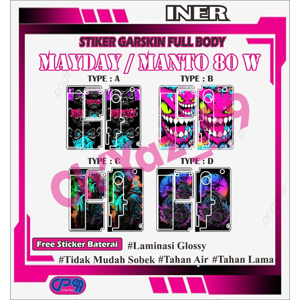 

sticker M A Y D A Y A I O / M A N T O 80 W