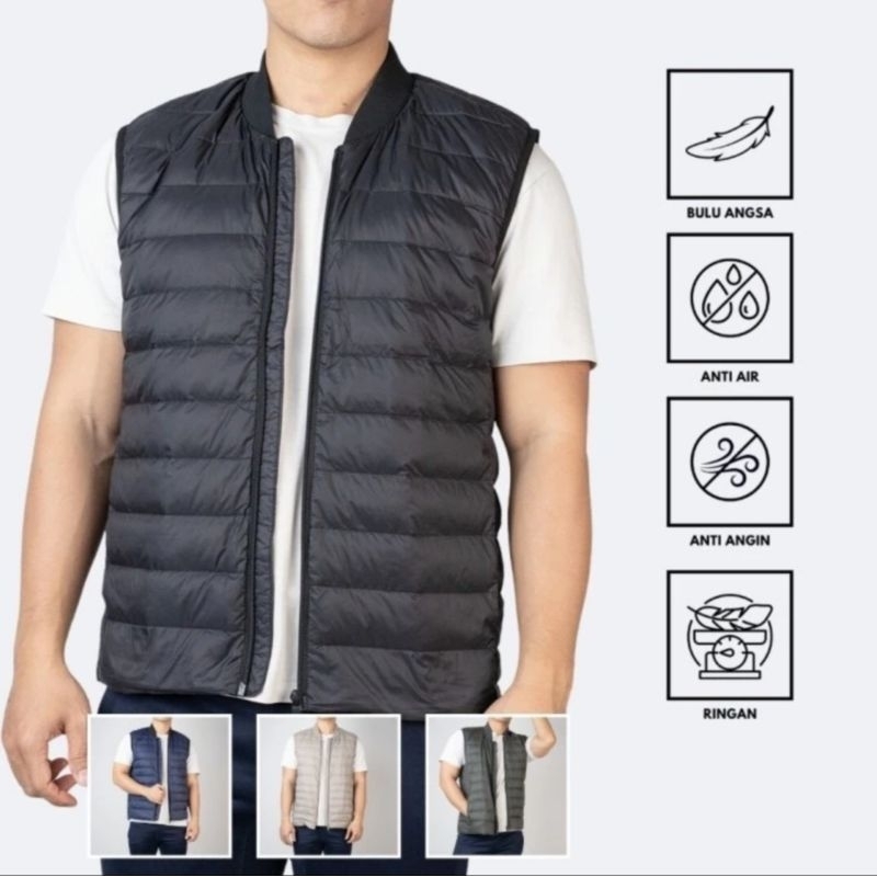 ROMPI PRIA BULU ANGSA TBJ NEARBY GOOSE DOWN VEST OUTDOOR