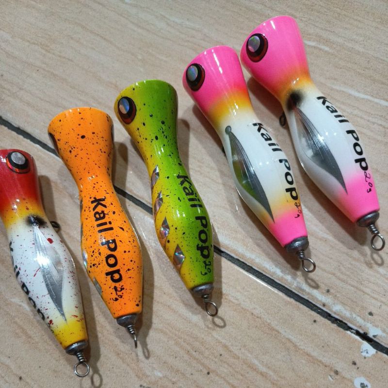 mini popper 20gr/bahan kayu mahoni