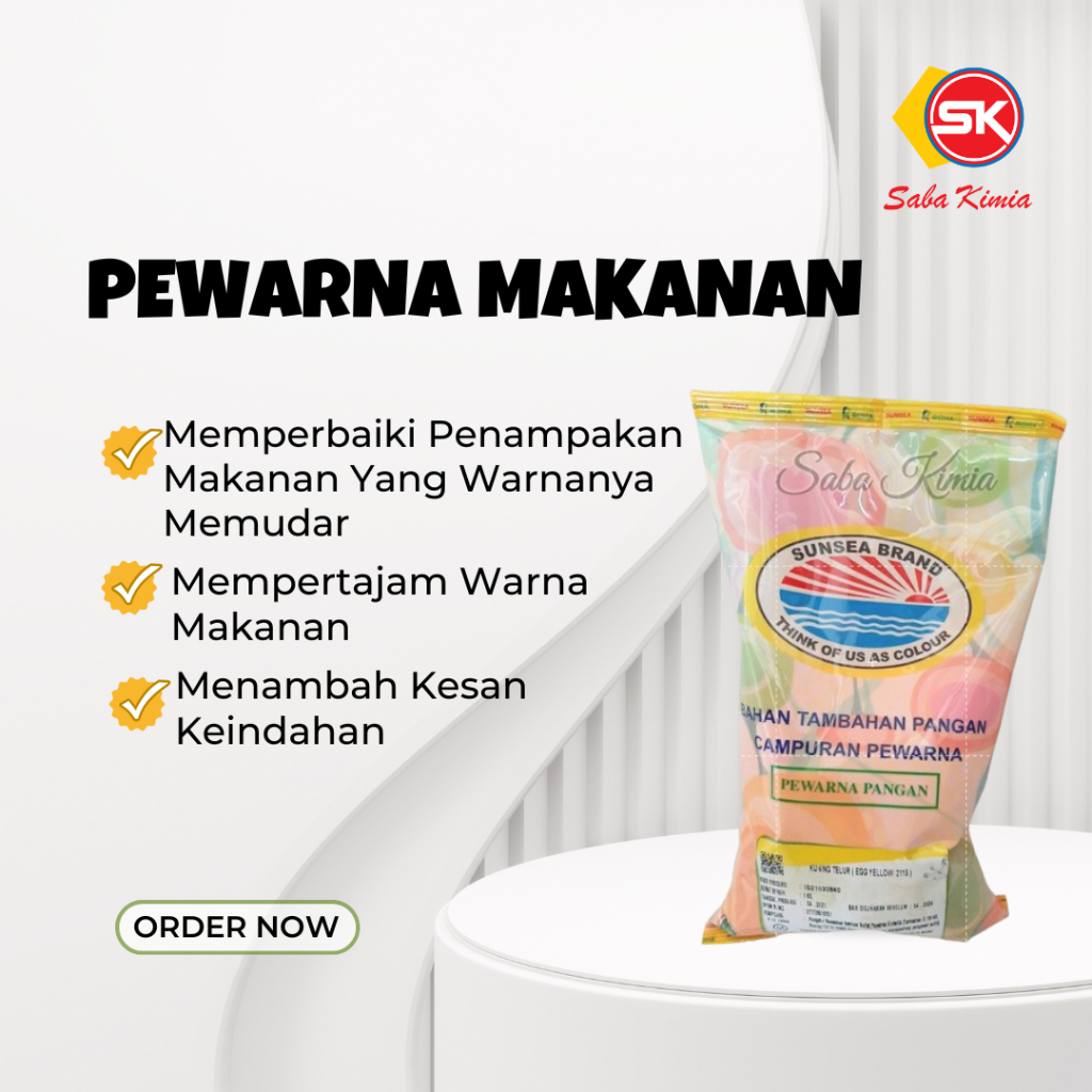 

Lemon Yellow/ Lemon Egg Yellow/ Pewarna Pangan / Pewarna Air Sunsea Brand Lemon Egg Yellow