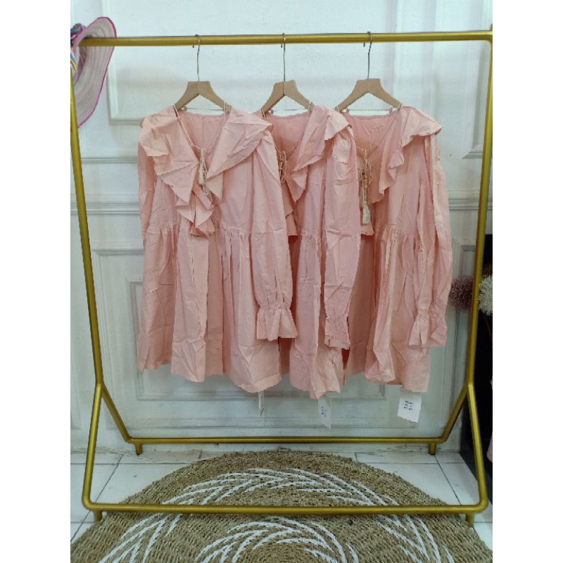 Dress/Tunik katun poplin import