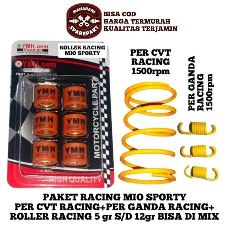 PAKET PER CVT RACING PER GANDA RACING ROLLER RACING MIO SPORTY MIO KARBU MIO SMILE 5TL