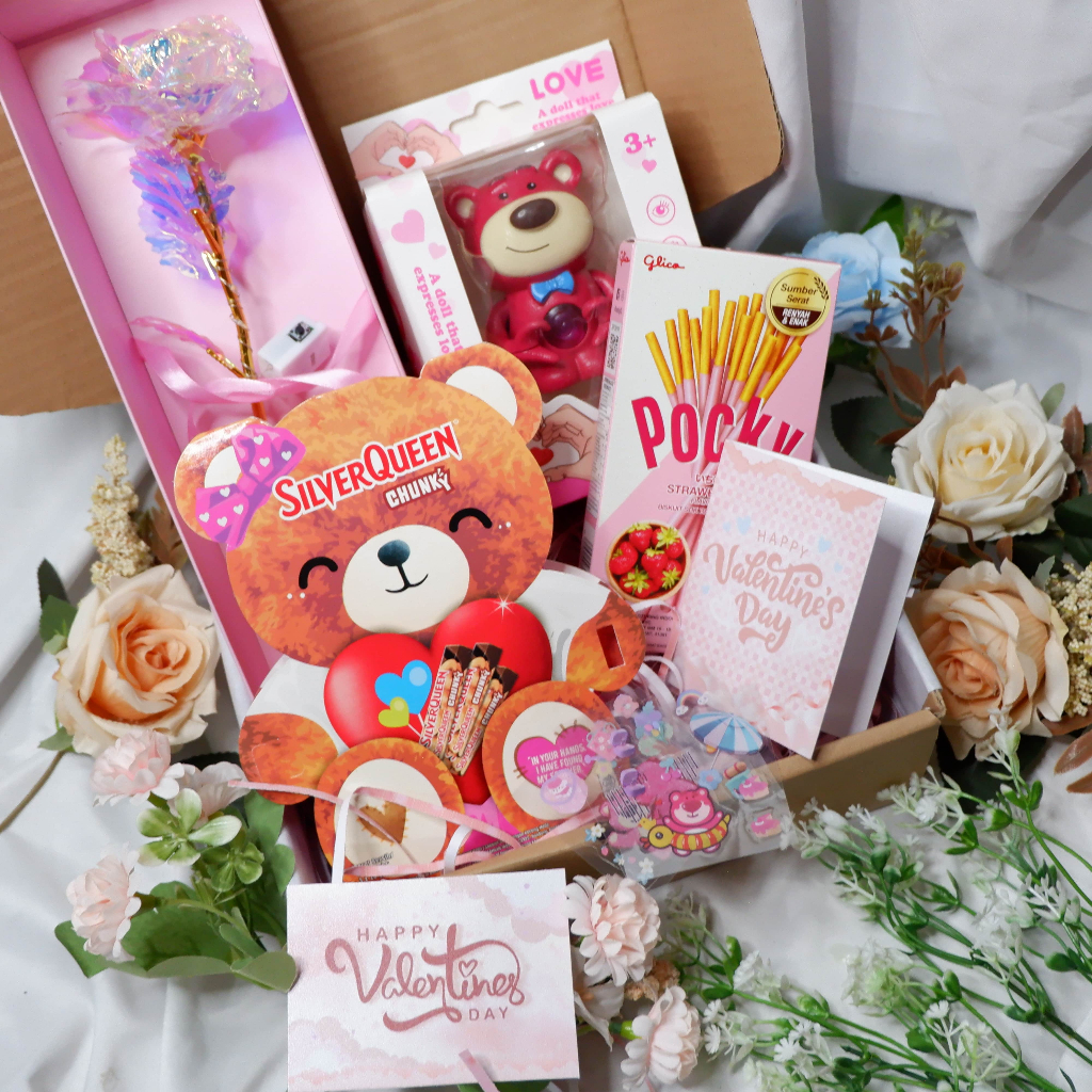

Kado Valentine / Gift Box Valentine / Kado Ulang Tahun Cewek/ Valentine 2025 / SilverQueen Bear