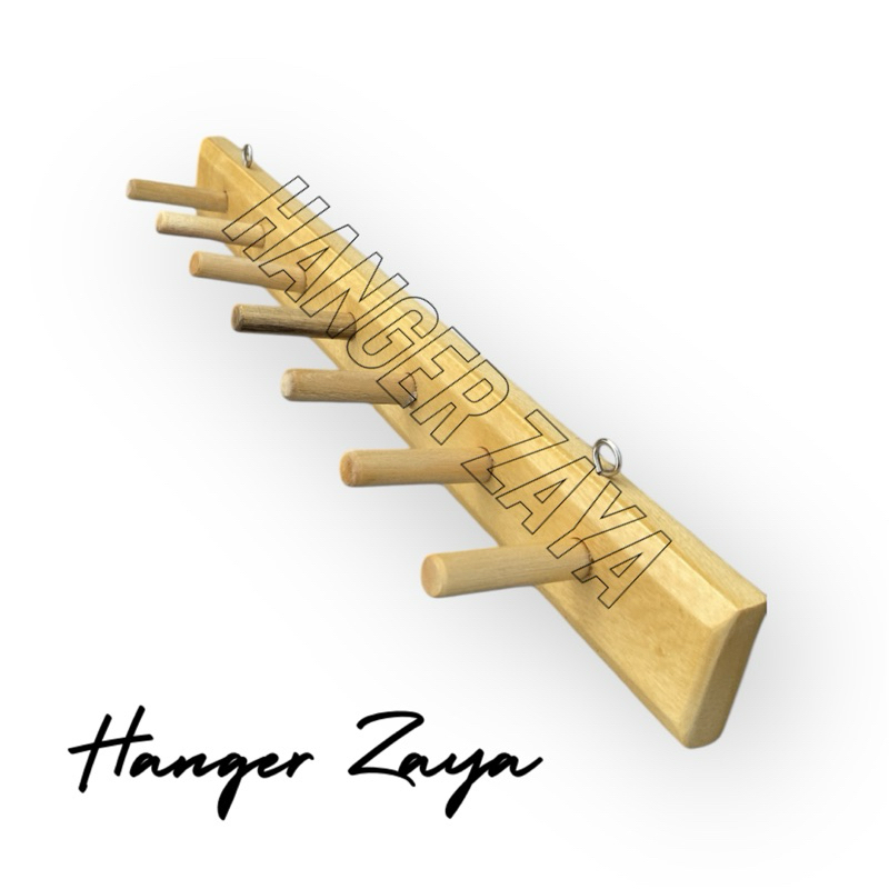 KAPSTOK BAJU / KAPSTOK BAJU / HANGER TEMPEL KAYU SERBAGUNA