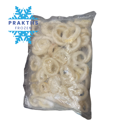 

CUMI RING FROZEN CURAH 1KG / SQUID CALAMARI RING BESAR