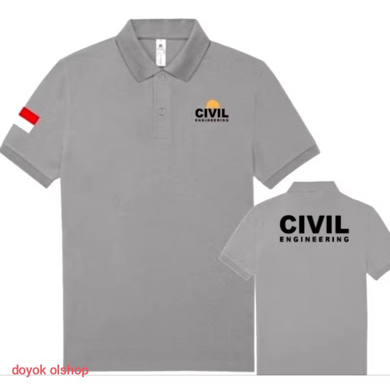 kaos civil engineering polo katun civil engineering polo shirt civil engineering seragam civil engin