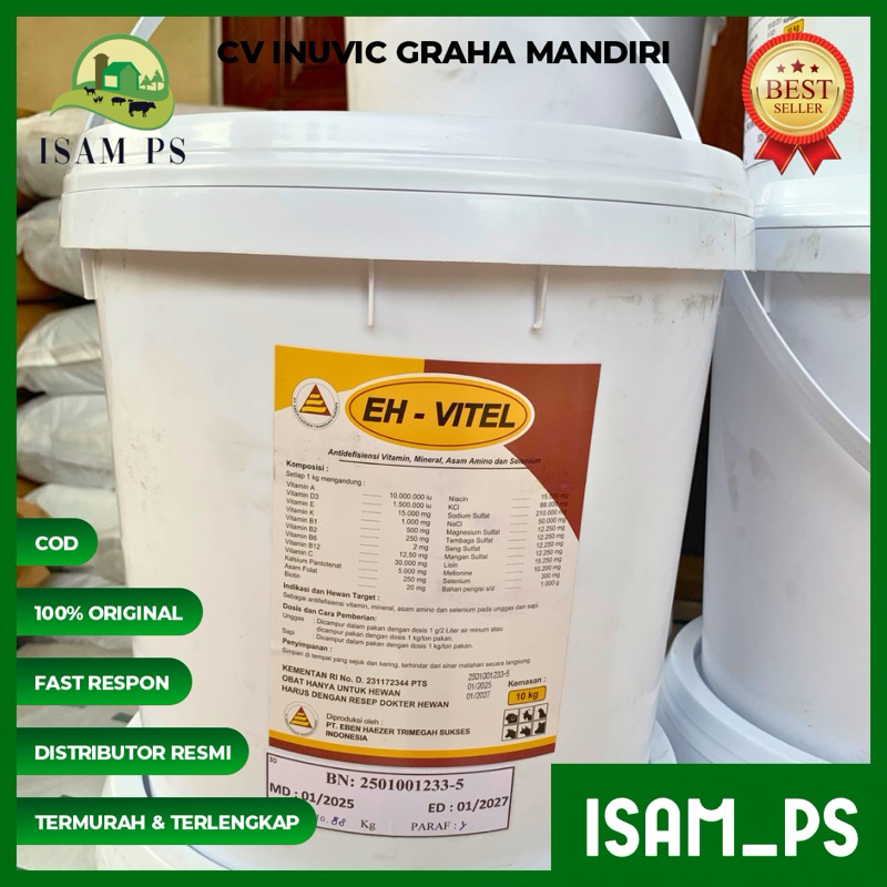 Multivitamin Mineral Asam Amino Ternak 10 kg