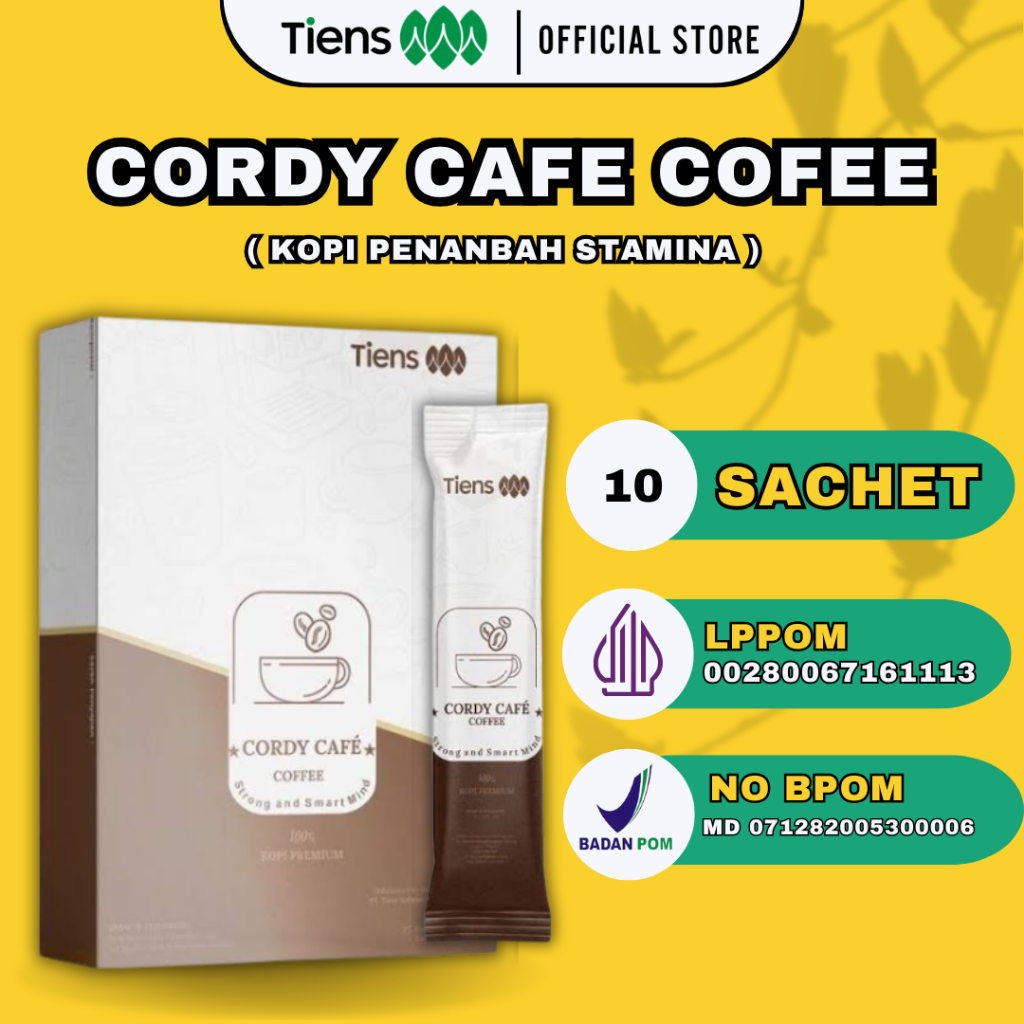 

Cordy Cafe Coffe - Kopi Stamina Pria dan Wanita - Cordyseps Kopi - Tiens Coffe Original Termurah