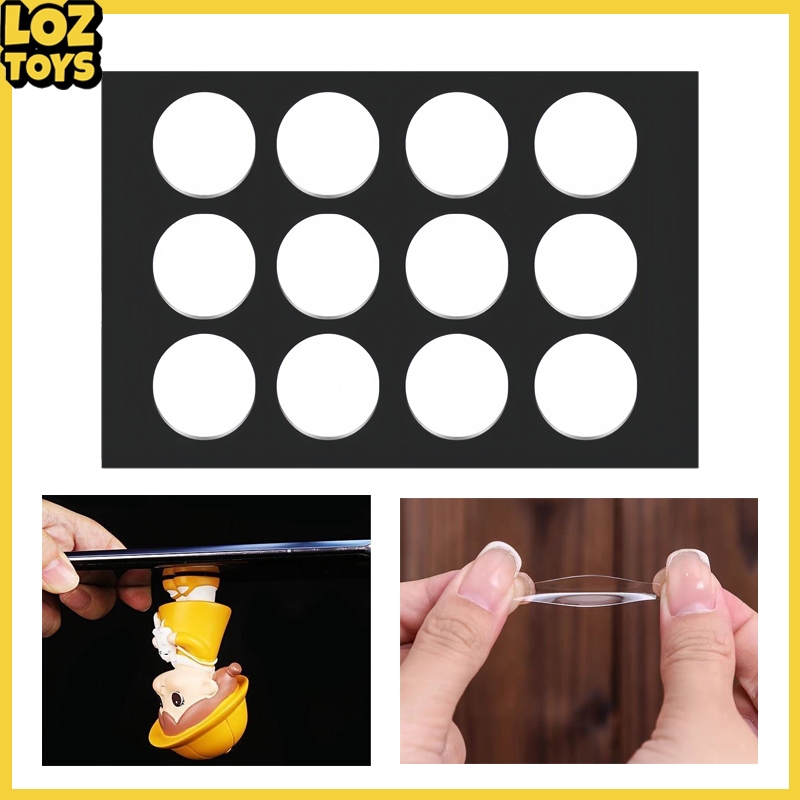 

LOZTOYS Dot Lem Pop Mart 1 Lembaran Dots 12 Butir - Transparan dan Elastis