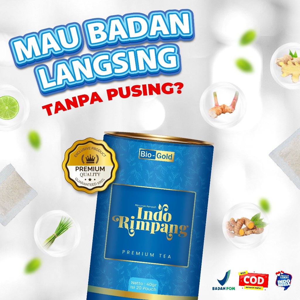 

Teh Celup Herbal Diet Bio Gold Indo Rimpang Teh Herbal Alami