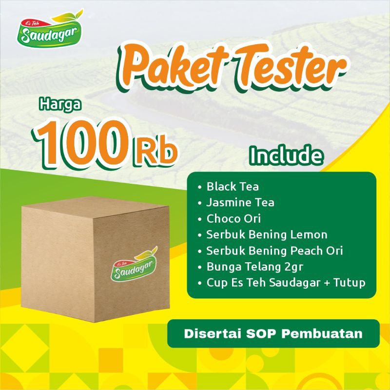 

PAKET TESTER ES TEH SAUDAGAR
