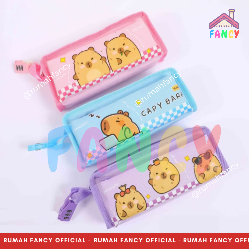 

Tempat Pensil Sleting IMPORT KLB 005 Kapibara CUTE Premium Pensil Case Sekolah Anak Unik Lucu Murah