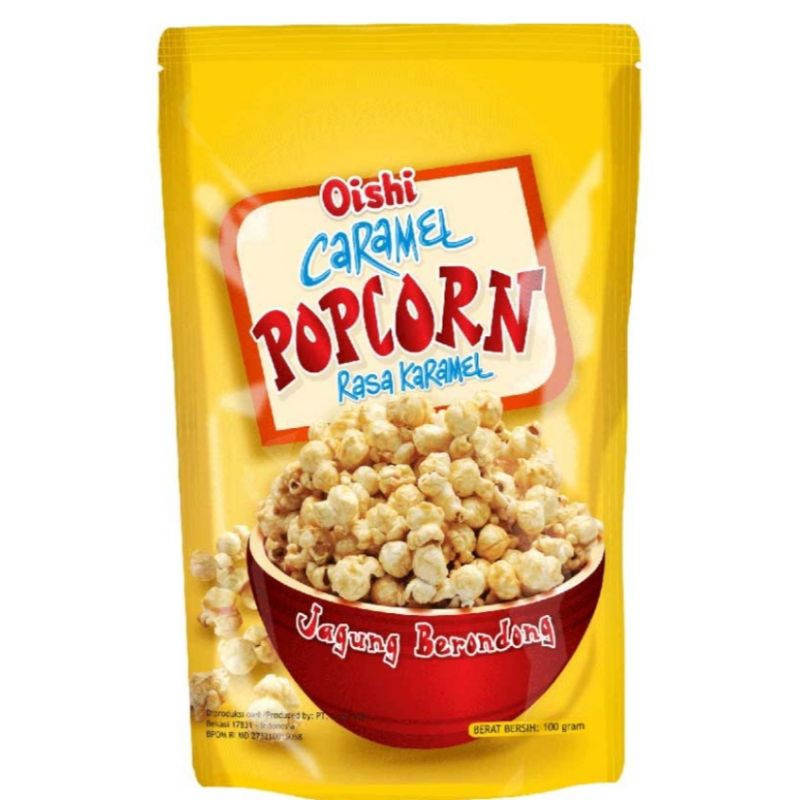 

Oishi Popcorn 100gr / Karamel / Coklat / Belgian Butter Cheese