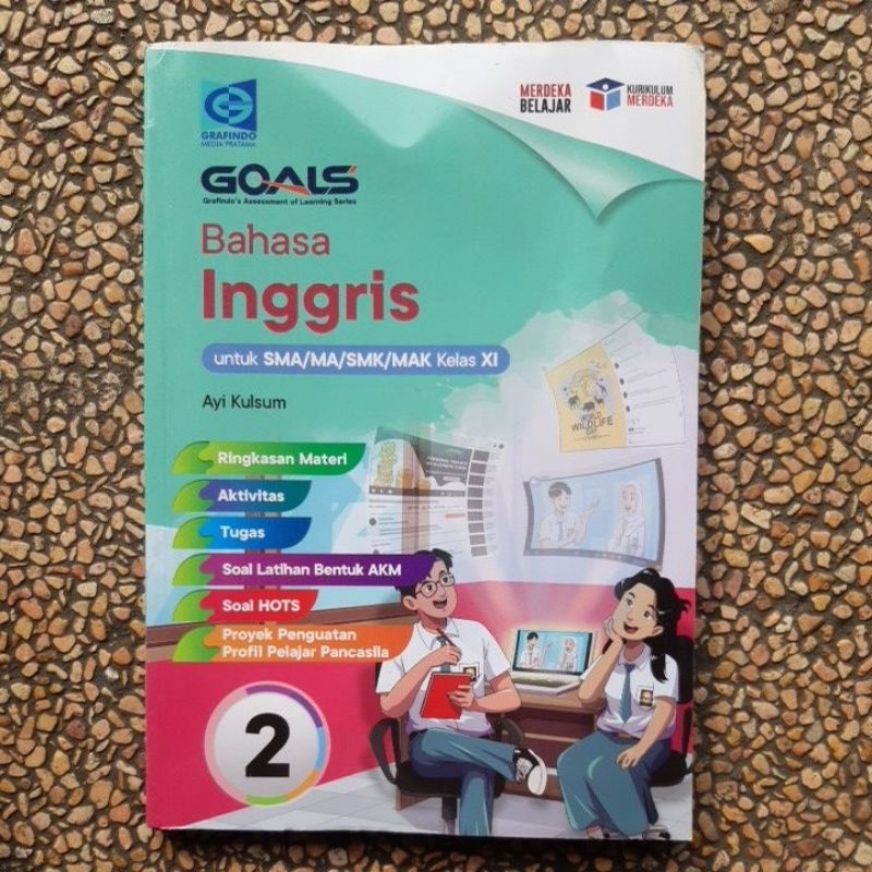 Buku Soal Goals Bahasa Inggris Sma/Smk Kelas 11 Kurikulum Merdeka Original Bekas