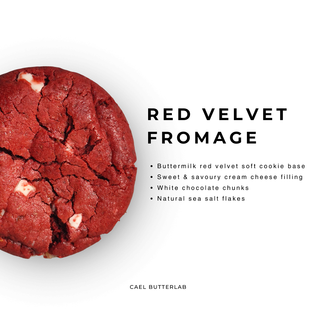 

Red Velvet Fromage Soft Cookies by Cael Butterlab | 100 g
