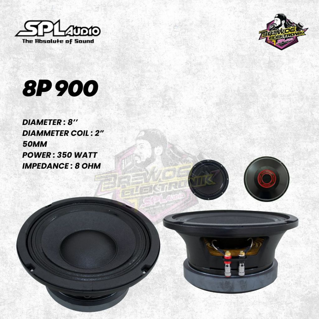 ORIGINAL PRODUK SPEAKER 8 INCH BREWOG SPL AUDIO 8P900