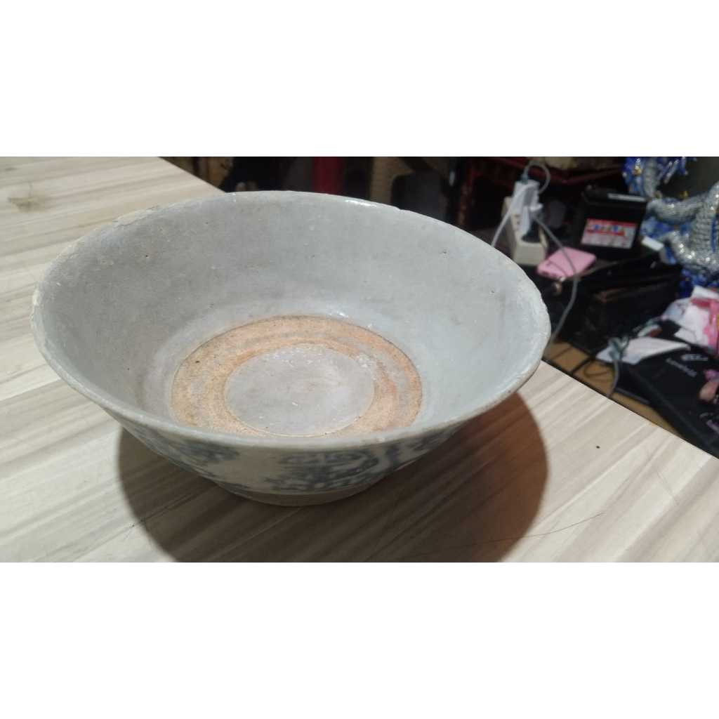 Mangkuk Keramik Temuan Laut Corak Cina Kuno Jadul Antik