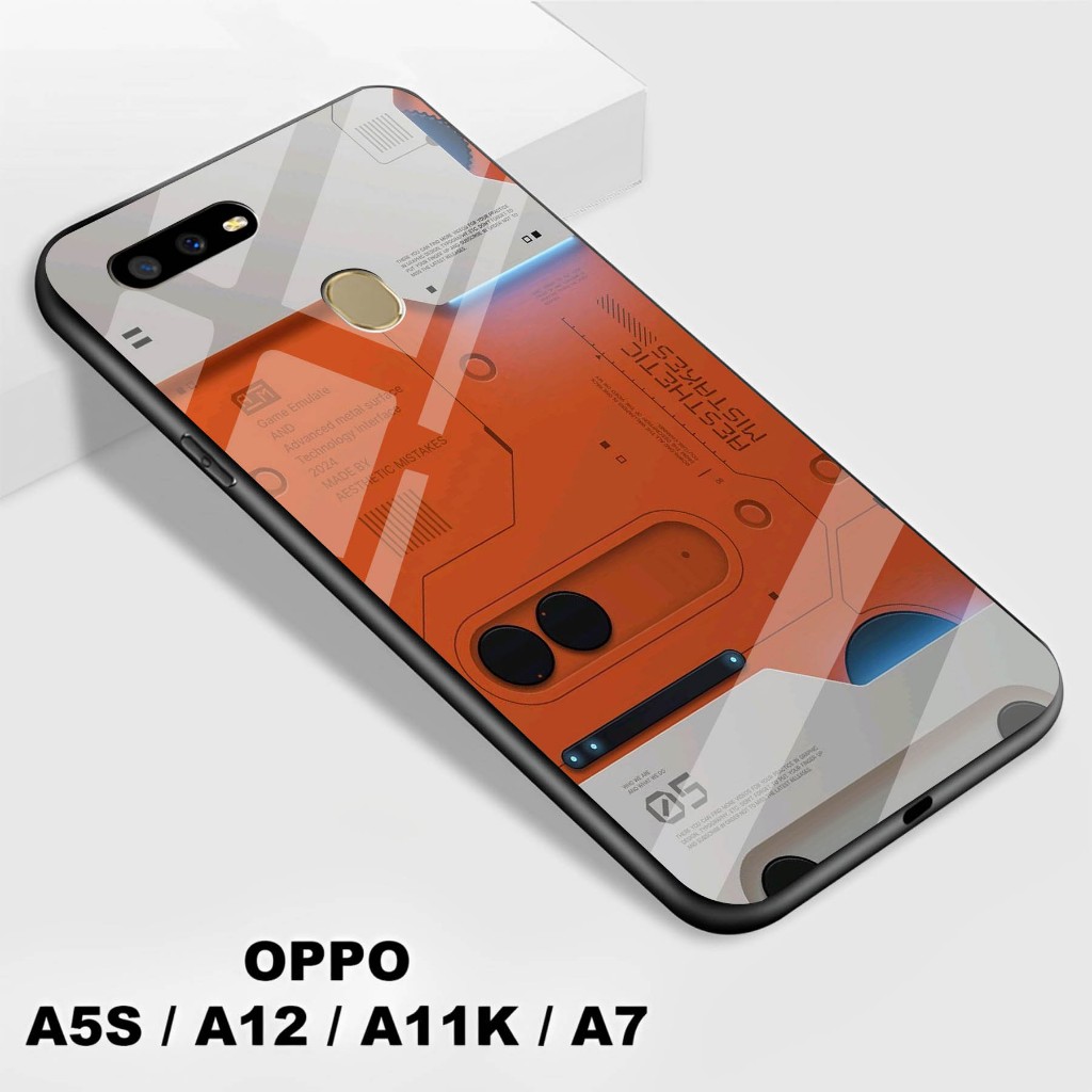 Softcase Kaca Kilau Oppo A5S / A12 / A7 / A11K - Softcase Kaca   Oppo A5S / A12 / A7 / A11K - Softca