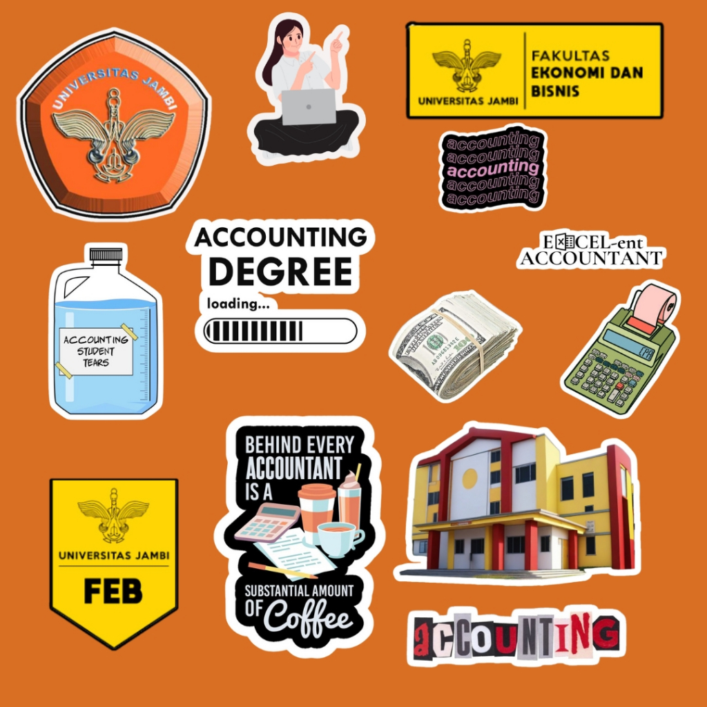 

Sticker Kampus Unja Aesthetic Fakultas Ekonomi dan Bisnis Unja (Universitas Jambi) untuk laptop, hp, buku dan tumblre