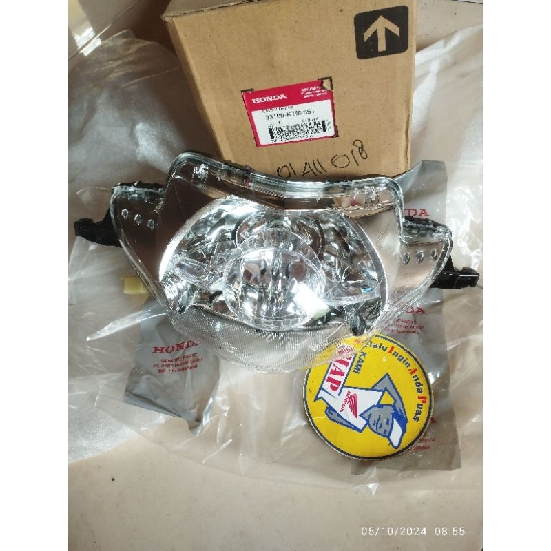 reflektor lampu depan assy honda supra x 125 supra x125 lama old original ori