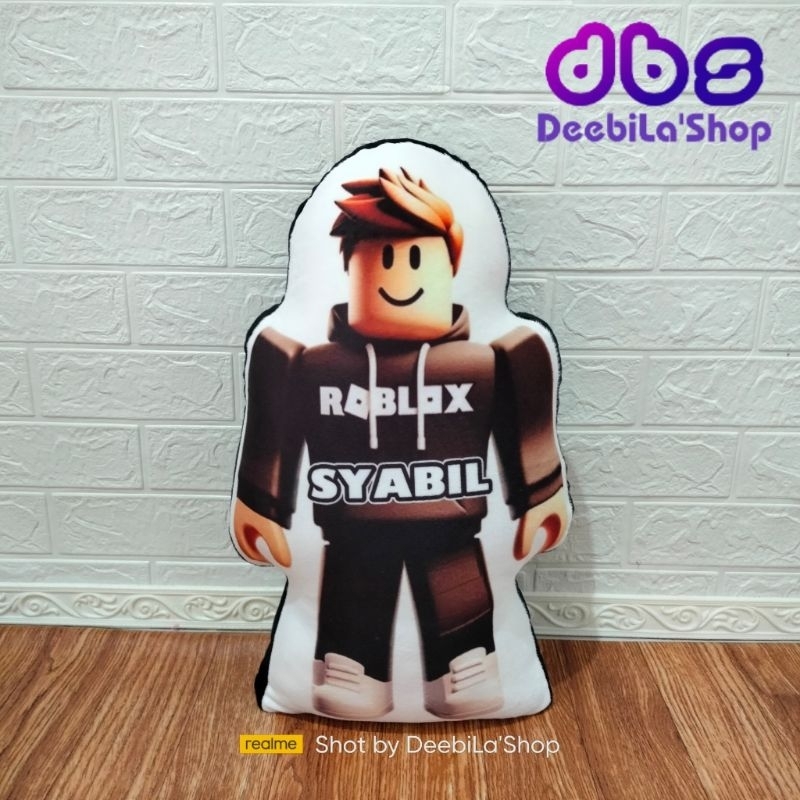BONEKA BANTAL ROBLOX FREE CUSTOM NAMA/ BONEKA ROBLOX PRINTING CUSTOM
