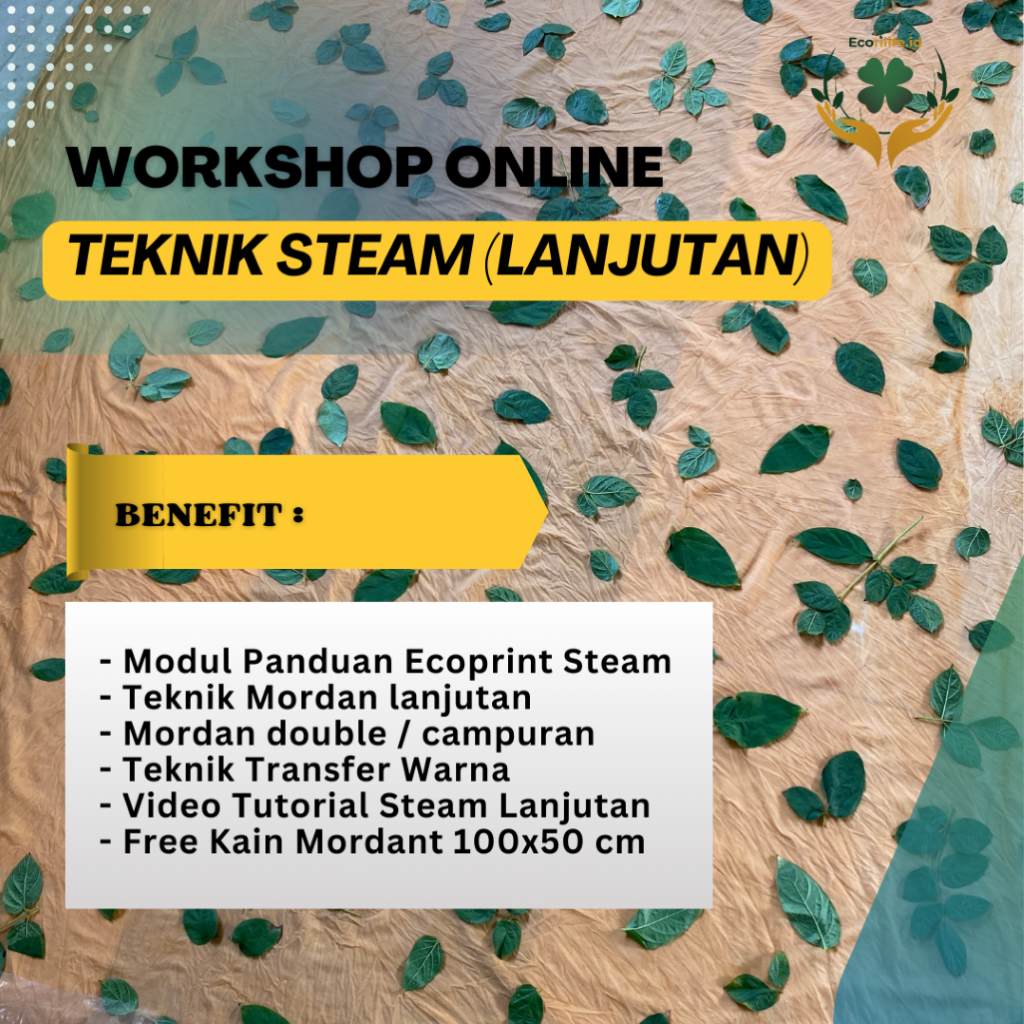 Workshop Ecoprint Online Steam Lanjutan/Workshop Ecoprint/Paket Ecoprint Lengkap/Paket Ecoprint/Baha