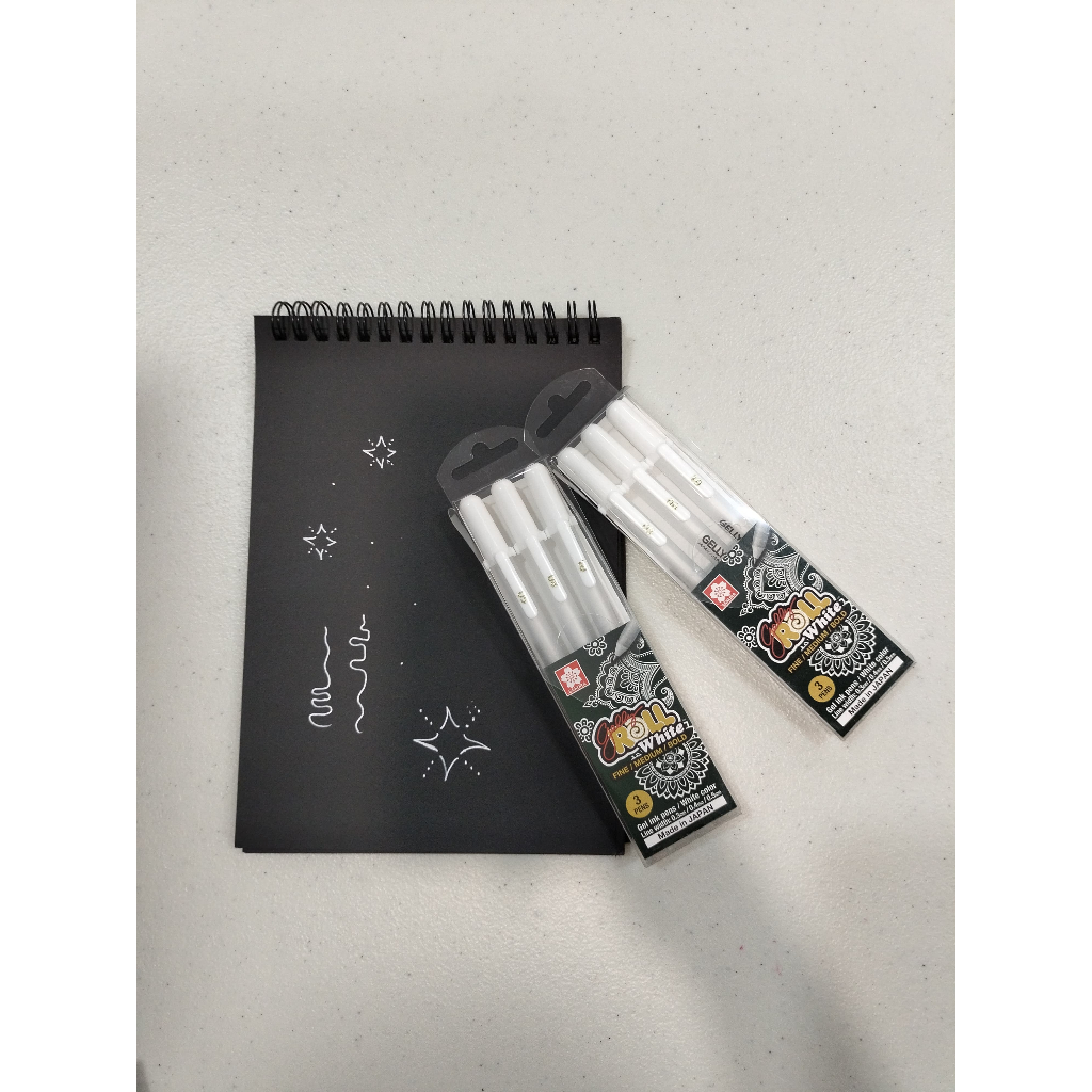 

Gramedia Tunjungan : Sakura Gelly Roll pen white set 3
