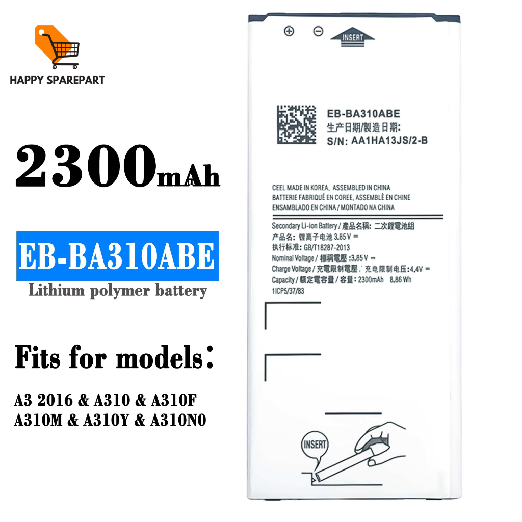 BATERAI SAMSUNG A310 EB-BA310ABE A3 2016 BATRE BATRAI NEW