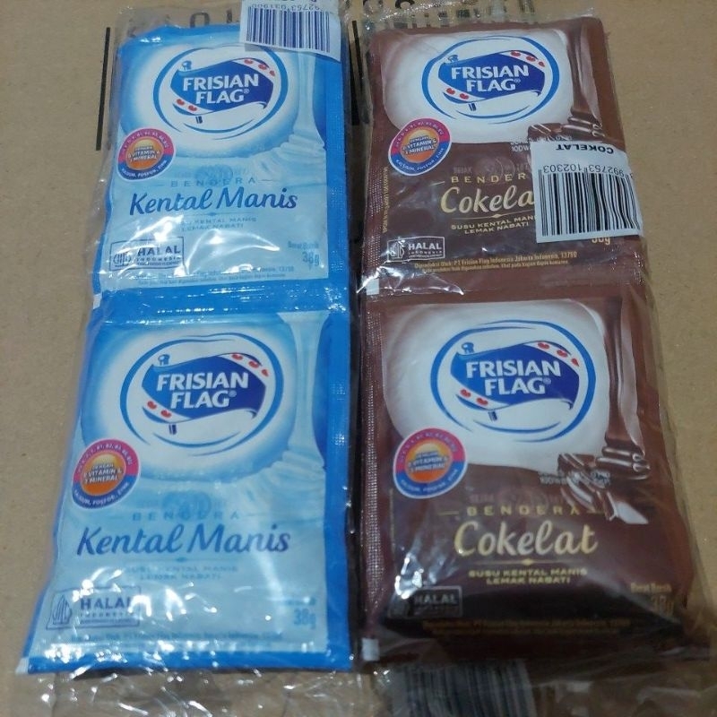 

Frisian Flag Susu Kental Manis Renceng isi 6 sachet - Cokelat Vanilla